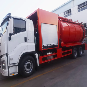 I Suzu 20 M3 Camion-citerne diesel à transmission manuelle Nettoyage et aspiration à haute pression pour les eaux usées industrielles des eaux usées domestiques - Product Image 6