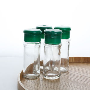 Frasco de vidrio de borosilicato alto para el hogar y la cocina, botella de almacenamiento de 100 ml, contenedor de especias de vidrio con tapa negra y verde, juego de botellas de vidrio. - Product Image 3