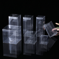 Boîte en plastique pliable transparente en PVC pour l'emballage du café, du thé, des cosmétiques, présentoir de produits, boîtes en plastique