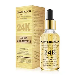 Covercoco Serum Pemutih Wajah, Nutrisi Kulit, Pemutih Wajah 24K Emas