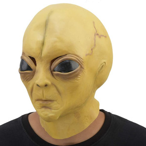 Maschera in Latex a Forma di Alieno, Copricapo per Halloween, Cosplay <span class=keywords><strong>Horror</strong></span>, Taglia Unica, per Feste e Balli - Product Image 4