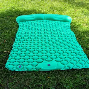 NPOT Outdoor Camping Mat Double Inflatable Sleeping Pad Extra Wide Tent Sleeping Pad Portable Ultralight Air Mattress