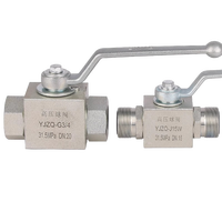 Vanne d'arrêt haute pression en acier au carbone YJZQ KHB G1/4 G3/8 G1/2 50Mpa