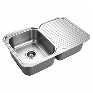 Lavello da incasso a vasca singola con bordo arrotondato, stretto e largo, con <span class=keywords><strong>scarico</strong></span> a striscia intera e piano d'appoggio personalizzato - Product Image 5