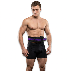 Ceinture de musculation en cuir de vachette personnalisable en gros avec boucle pour la musculation, l'entraînement de force et le soutien du dos – Couleur/taille personnalisables - Product Image 1