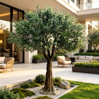 Arbre d'olivier artificiel réaliste avec feuillage artificiel pour boutique, maison d'hôtes, lieu de fête, création d'ambiance et aménagement de lieux