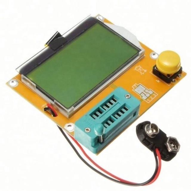 T4 Mega328 Transistor Tester Diode Triode Capacitance ESR Meter MOS/PNP/NPN LCD screen