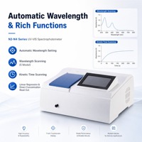 Espectrofotómetro UV-VIS Serie N2-N4, Espectrofotómetro UV-VIS de Laboratorio, Pantalla Táctil de 7 Pulgadas, Impresora Térmica Integrada, USB