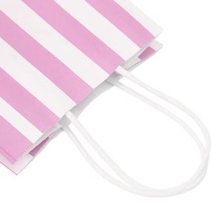 <b>Gifts</b> <b>Small</b> Stripe Paper Bags for Party Goodie Birthday Wedding Business Shopping Eco-friendly Durable Strong Paper Bags - Product Image 3
