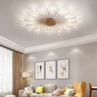 Lampe de lustre de plafond LED de luxe moderne éclairage de décoration intérieure avec lumières LED élégantes