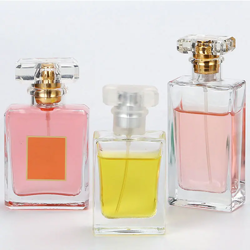 कस्टम लक्जरी Bouteille डे Parfum मिनी कॉस्मेटिक कांच की बोतलें पैकेजिंग डिजाइन खाली 30Ml 50Ml 100Ml इत्र की शीशी स्प्रे के साथ