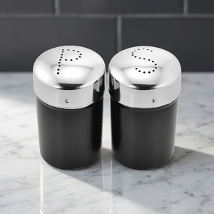Premium Eco-Friendly Black Stainless Steel Herb & Spice Tools <b>Salt</b> & Pepper <b>Shaker</b> Set of 2 - Product Image 4