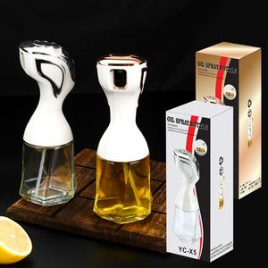 Beautiful Home Kitchen Oil Sprayer New Fine Mist Glass Oil Spray <b>Bottle</b> Push-Type Barbecue Oil Pot with Color Box - Product Image 2