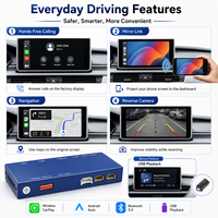 Décodeur sans fil CarPlay Android Auto pour Land Rover Discovery 2016-2019 Jaguar 2017-2018 Mise à niveau de l'écran OEM