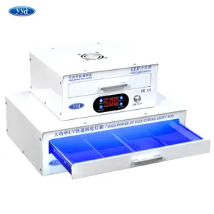 YYD מעוקל מסך UV ריפוי אור תיבת טלפון נייד סרט תחזוקה UV ריפוי צללי מים דבק גמיש מסך תנור