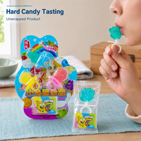 Ensemble de bonbons et jouets halal pour enfants, très demandé, bonbons durs aux saveurs de fruits, emballage durable, petit cadeau amusant pour les fêtes