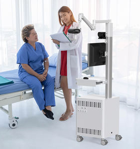 Troli Rumah Sakit Telemedis yang Dapat Disesuaikan, Kereta Medis, Braket Kamera, Lengan Komputer untuk Pengajaran Jarak Jauh, Plastik ABS Likaymo - Product Image 6