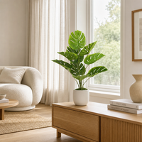 JWS4265 Nouvelle conception d'arbre artificiel Monstera, plantes artificielles Monstera pour la décoration de la maison, du bureau et du jardin, en vente