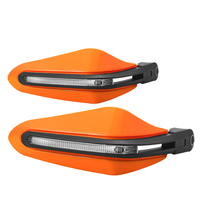 22MM Moto Main Garde Modification Poignée Protecteur Coupe-Vent Handguard Avec Lumière Led