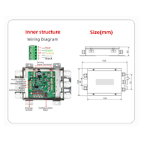 Transmetteur de poids analogique Ouluda TDA-03A/B 4 entrées 1 sortie, amplificateur de signal de pesage haute précision 4 ~ 20 mA, indice de protection IP65, personnalisable
