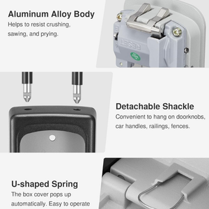 Logotipo verde personalizado montaje en pared <span class=keywords><strong>caja</strong></span> de almacenamiento de <span class=keywords><strong>llaves</strong></span> de coche <span class=keywords><strong>caja</strong></span> de bloqueo de llave con código para coche puerta exterior <span class=keywords><strong>Airbnb</strong></span> apartamento llave vivienda - Product Image 4