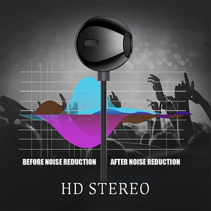 Tai Nghe Khử Tiếng Ồn Thể Thao Âm Thanh Nổi Kim Loại Bass Tai Nghe Có Dây Với Micrô Tai Nghe Bện 3.5Mm - Product Image 2