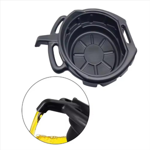Bac de récupération d'huile usagée avec poignée pour vidange d'huile moteur, bac de récupération d'huile de boîte de vitesses pour réparation automobile, outil de vidange de liquides et de carburant en garage - Product Image 2