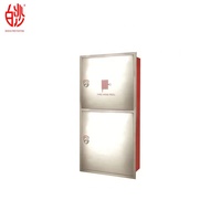 Armoire de lutte contre l'incendie avec armoire de tuyau d'incendie en fibre de verre rouge serrure d'armoire de tuyau d'incendie
