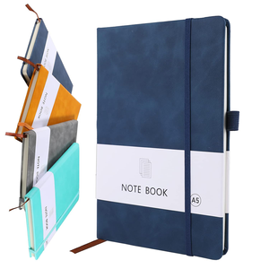 Carnet A5 en <span class=keywords><strong>cuir</strong></span> PU pour affaires, 100 feuilles, bloc-notes ligné, bloc-notes professionnel pour le bureau, papeterie exécutive, cadeau - Product Image 2