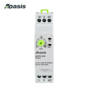 Promotion : Relais temporisé multifonction AERV-60D (0,1-60 min) pour rail DIN, temporisation électrique - Product Image 1