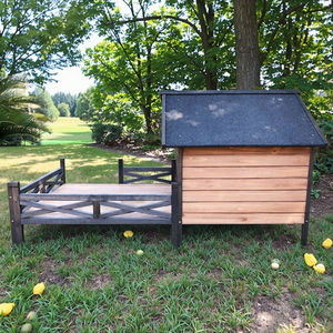 SDD010 lujo moderno duradero resistente a la intemperie sólido abeto construcción al aire libre de madera mascota perrera perro casa para animales pequeños - Product Image 2