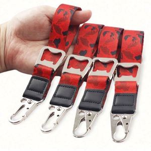 Brand New Custom Sublimation Print Logo Keychain Lanyard Metal Bottle Opener Hotel Bar Tag Promotional Carabiner for Business - Product Image 2