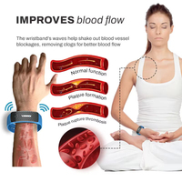Bracelet intelligent de mise en forme corporelle à ultrasons, bracelet magnétique de détoxification lymphatique, moniteur de fréquence cardiaque, podomètre, bracelet de fitness
