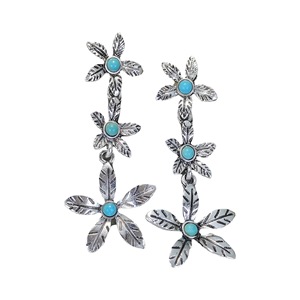Orecchini con nappe a forma di fiore per donna, stile vintage, accessori per l'orecchio da indossare tutti i giorni - Product Image 6