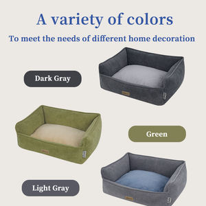 Neues Design Premium Hunde quadrat betten Weiche und wärmende Haustier betten decken das abnehmbare Hunde bett ab - Product Image 4