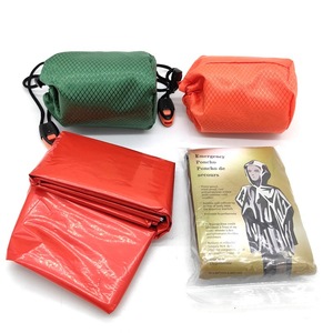 <b>Emergency</b> Raincoat Single Person Waterproof Windproof Reflective Portable Camping Outdoor Survival <b>Poncho</b> Universal Fit - Product Image 5