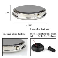 Horloge de jauge automatique lumineuse Mini voiture évent horloge à Quartz étanche avec pince sortie d'air montre horloge pour styliser les accessoires de voiture