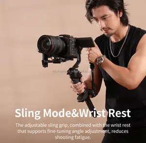 Stock nuevo estabilizador de cardán de cámara DSLR <span class=keywords><strong>ZHIYUN</strong></span> <span class=keywords><strong>Crane</strong></span> 4 <span class=keywords><strong>3</strong></span> Axis con control táctil de 1,22 pulgadas, luz de relleno de 10W, control de obturador BT - Product Image 6