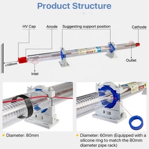 Fábrica Yongli Atacado Yongli Série As Garantia Global A4S Tubo Laser Co2 90w 100w <span class=keywords><strong>110w</strong></span> 130w - Product Image 6