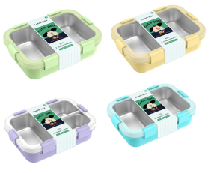 Contenitore per il pranzo portatile isolato e a prova di perdite da 850 ml, 2/3 scomparti - Product Image 6