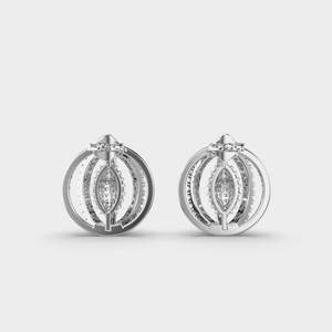 Luxury Lab Grown Diamond <b>Stud</b> Earrings Round Brilliant Cut 925 <b>Sterling</b> <b>Silver</b> Timeless Fine Jewelry for Women - Product Image 2