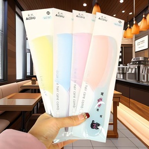 AISHU Hair Care <b>Comb</b> Large Mixed Colors With Cat Design For Daily Use - Product Image 4