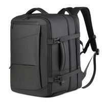 Ransel Oxford Kapasitas Besar Tahan Air, Dapat Diperluas, Unisex dengan Antarmuka USB untuk Laptop Bisnis dan Perjalanan Sehari-hari