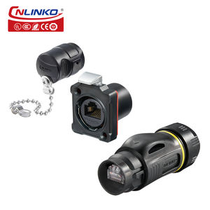Cnlinko-conector de montaje de panel <span class=keywords><strong>RJ45</strong></span>, BD24, resistente al agua, de Metal, ethernet, <span class=keywords><strong>RJ45</strong></span> - Product Image 6