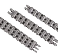 Chaîne à rouleaux industrielle à double rangée à pointe acérée, roue à chaîne 08B 10A, chaîne de transmission à rouleaux à dents de scie simple ou double face pour convoyeur