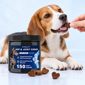 Complément alimentaire pour chiens en comprimés à mâcher pour la mobilité, avec glucosamine, chondroïtine, MSM, formule personnalisée, marque privée, OEM, ODM - Product Image 1