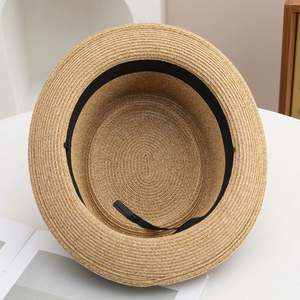 Sombrero de Paja Tipo Pork Pie con Estampado de Serigrafía, Moda Verano 2025, para Hombre, Protección Solar Promocional - Product Image 6