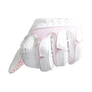 Meilleure vente blanc cabretta cuir doigt Complet chèvre imperméable PU gant de golf - Product Image 6