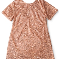 Robe Courte de Soirée Formelle à Paillettes, Coupe Droite, Manches Courtes, Grande Taille, Personnalisée OEM ODM