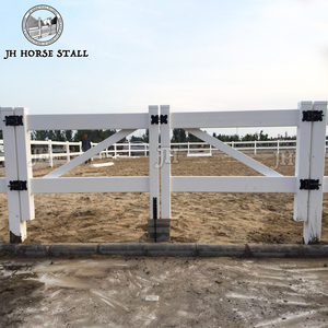Giá thấp trắng Gia súc ngựa hàng rào PVC linh hoạt ngựa trang trại hàng rào Vinyl hàng rào tấm 6x8 - Product Image 5